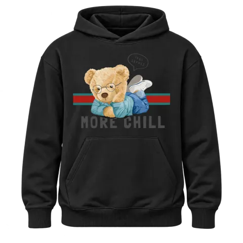 Мече More Chill върху Худи — Черно