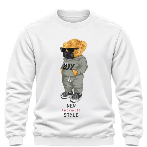 Мече NEW "normal" STYLE върху Блуза — Бяло