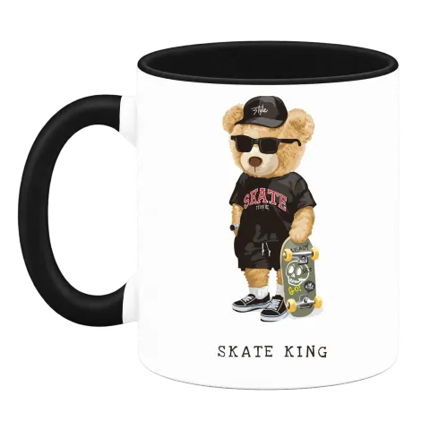 Мече Skate King върху Чаша — Черна