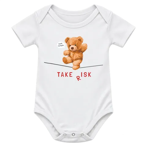Мече Take Risk върху Боди — Бяло