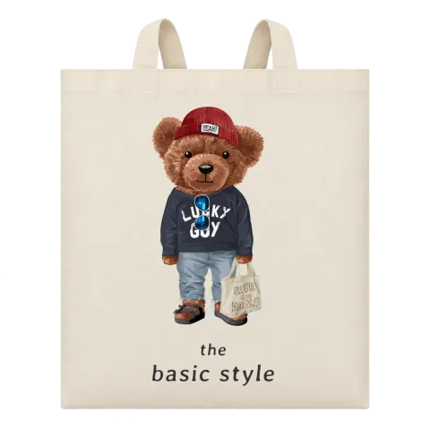Мече the basic style върху Чанта — Бежово
