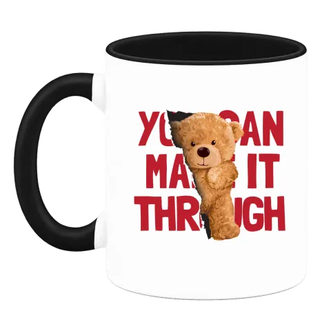 Мече You Can Make It Through върху Чаша — Черна