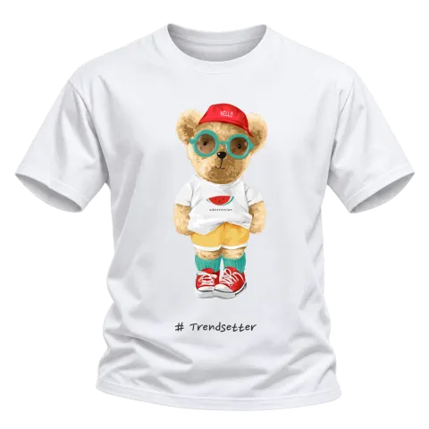 Мечо trendsetter върху Тениска — Бяло