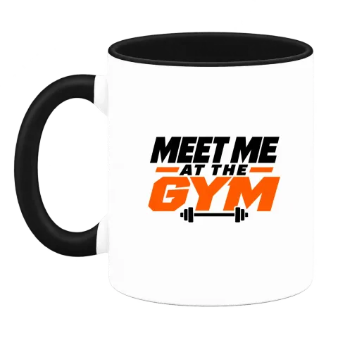 meet me at the GYM върху Чаша — Черна