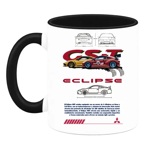 Mitsubishi Eclipse GT върху Чаша — Черна