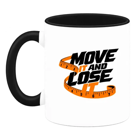 move it and lose върху Чаша — Черна