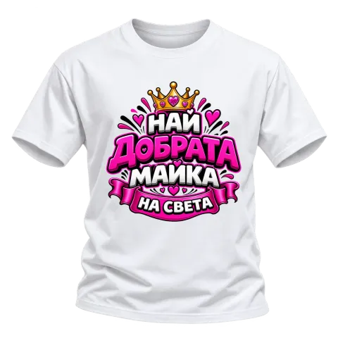 Най-добрата майка на света 3 върху Тениска — Бяло