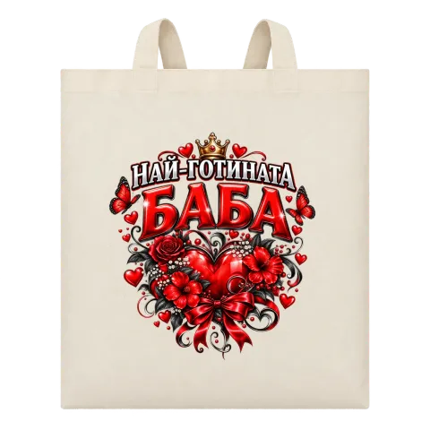 Най-готината баба върху Чанта — Бежово