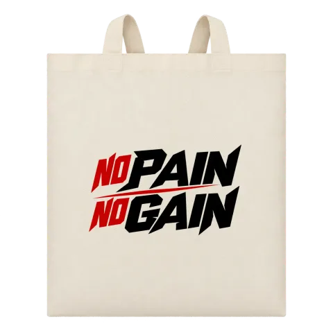 no PAIN no GAIN върху Чанта — Бежово