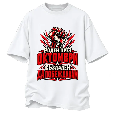 Роден през Октомври върху Овърсайз — Бяло