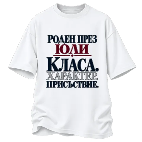 Роден през Юли върху Овърсайз — Бяло