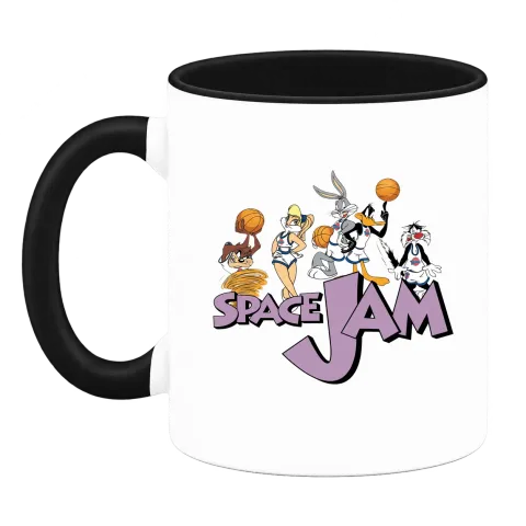 Space Jam баскетбол върху Чаша — Черна
