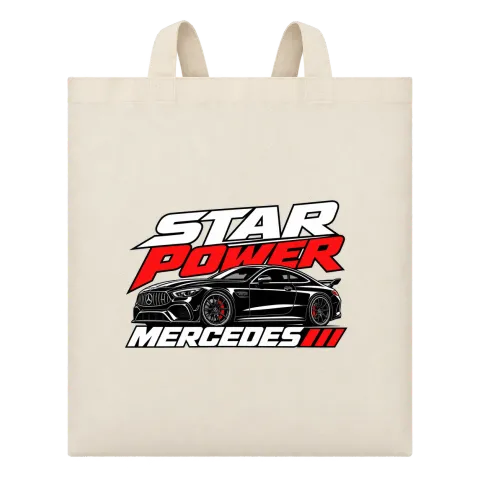 Star Power Mercedes върху Чанта — Бежово
