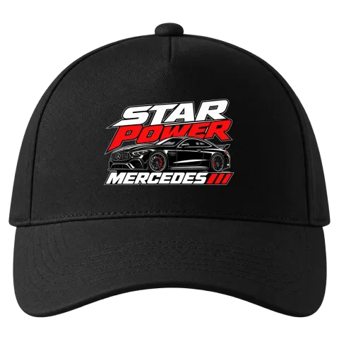 Star Power Mercedes върху Шапка — Черно