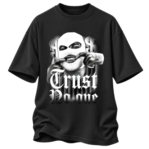 Trust No One върху Овърсайз — Черно