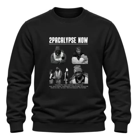 Tupac 2Pac 2Pacalypse Now върху Блуза — Черно