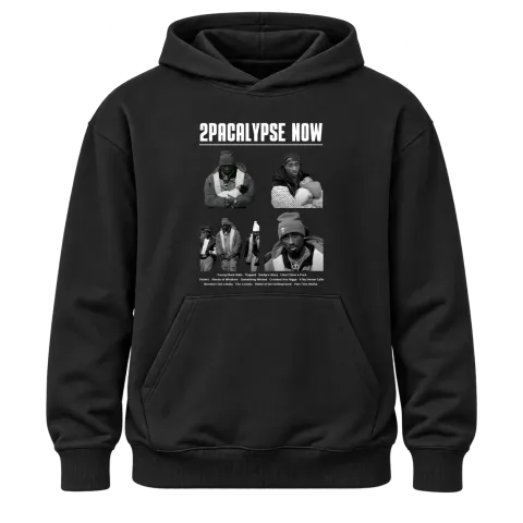 Tupac 2Pac 2Pacalypse Now върху Худи — Черно