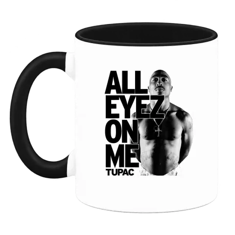 Tupac 2Pac All Eyez On Me върху Чаша — Черна