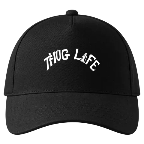 Tupac 2Pac Thug Life върху Шапка — Черно