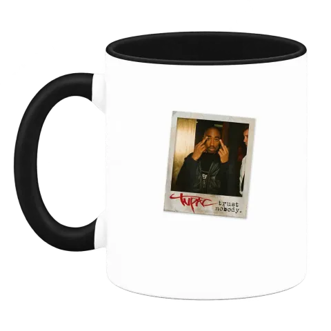 Tupac 2Pac Trust Nobody върху Чаша — Черна