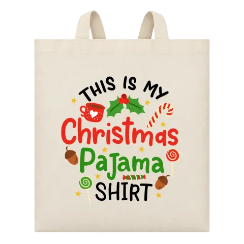 Коледа Christmas Pajama върху Чанта — Бежово