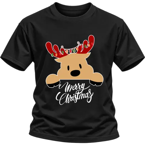 My first Merry Christmas Коледа върху Тениска — Черно