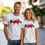 Тениски за двойки бели Любовъ