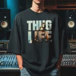 Мъжка Тениска 2Pac Thug Life черна