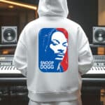 Бяло Худи Snoop Dogg NBA отзад