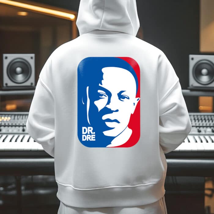 Бяло Худи Snoop Dogg NBA отзад